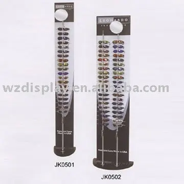 locking eyewear display stand;floor sunglasses display;eyeglasses display shelf