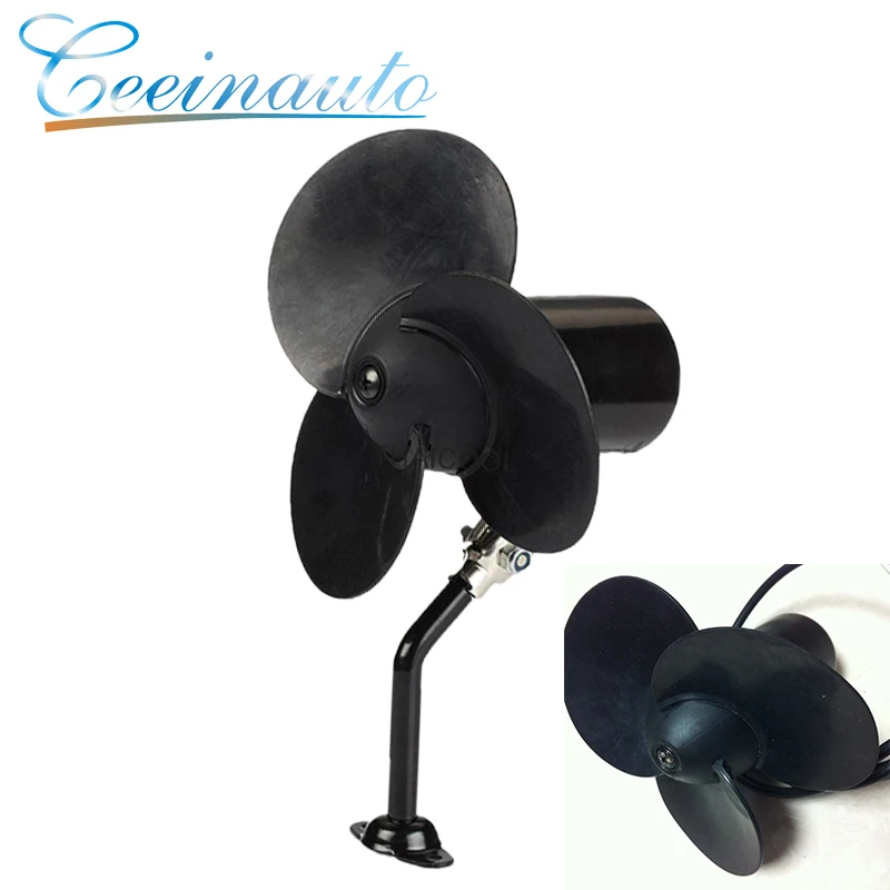 3pcs Rubber Blade 5 inch 24V DC bus fan safety car cooling fan for driver