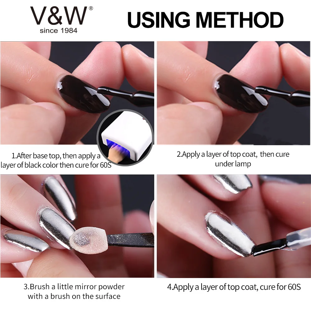 Newest holographic pigment glitter for nail art, holo powder with highest quality