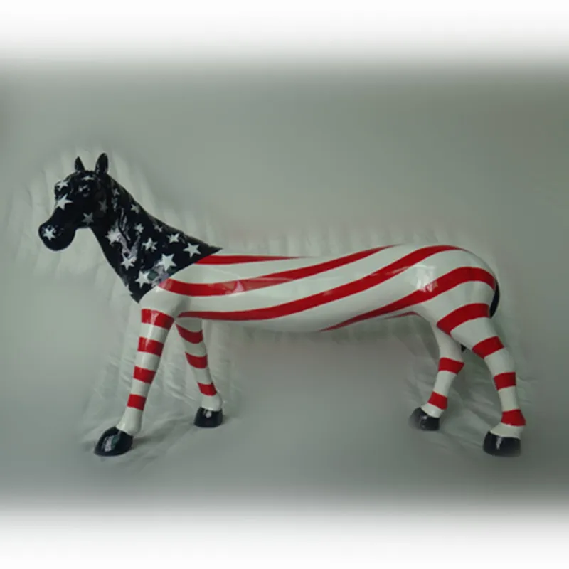 Abstract Sculpture Arts Decoration Figure Colorful Painted Dachshund Dog Modern Dog Sculpture