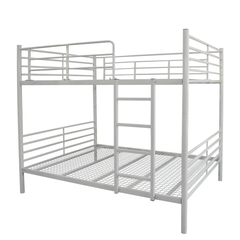 JZD Bedroom furniture hotel school dormitory second floor metal folding bunk bed for sale