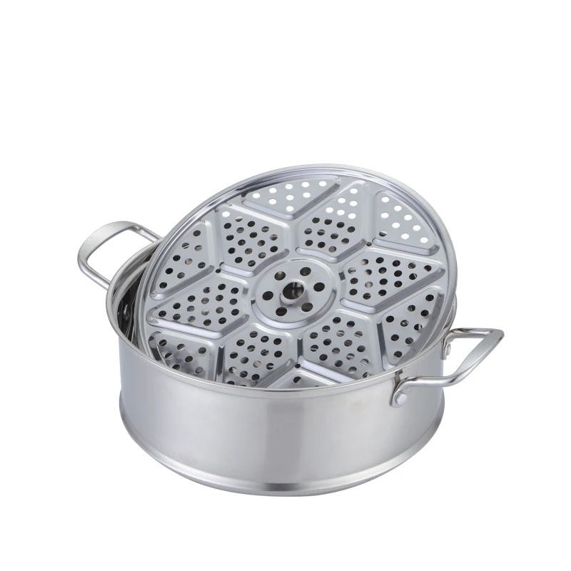 S/S304 Steam Pot Stainless Steel Steamer 2 3 Layers Food Steamer Pot
