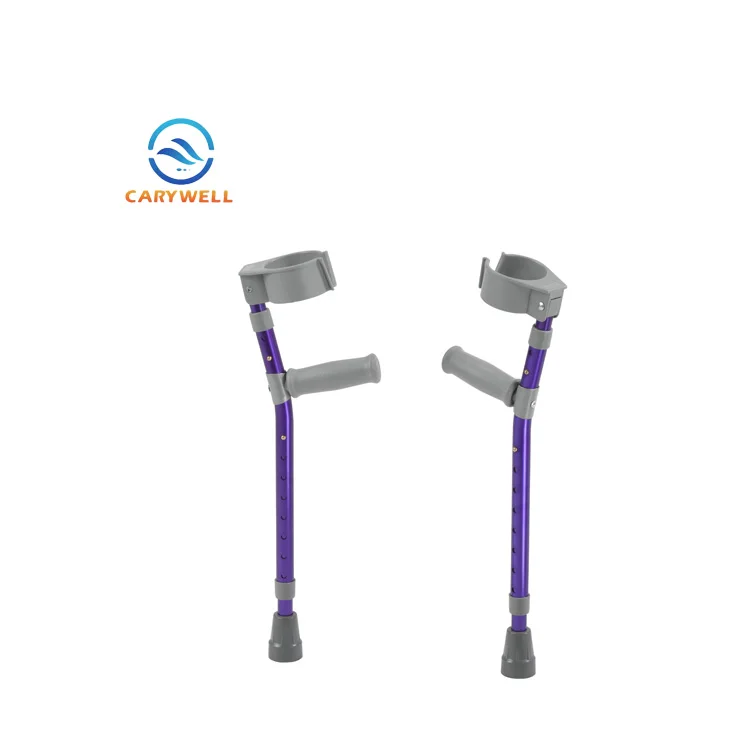 Lightweight Aluminum Adjustable Children Crutches For Kids