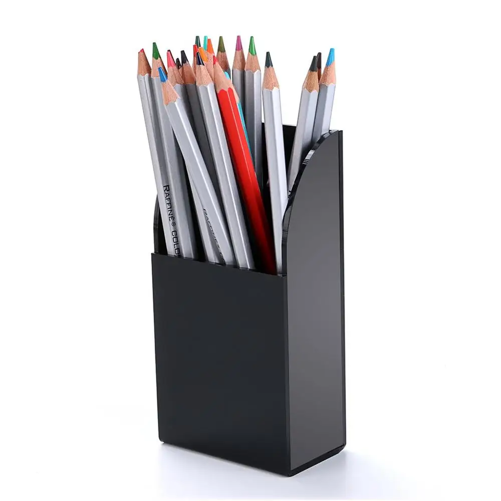 Black Acrylic Media Organizer Storage Box Wall Mount Remote Control Holder