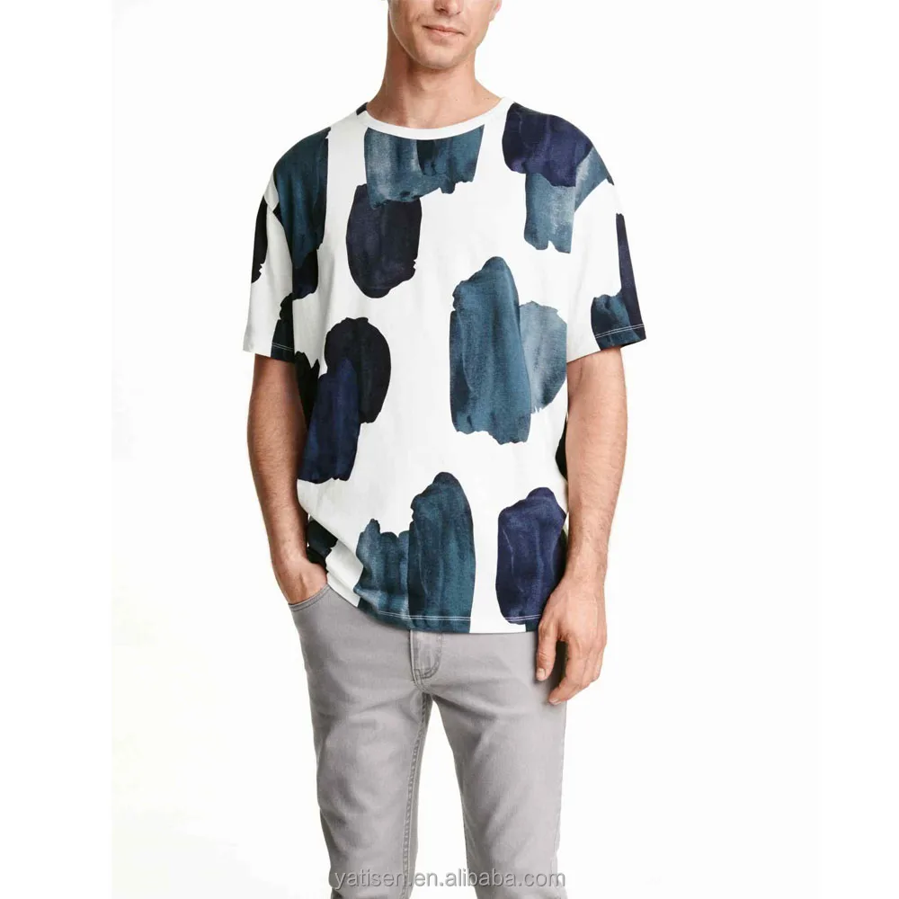 wholesale streetwear o-neck 100% cotton custom printing casual mens T-shirts