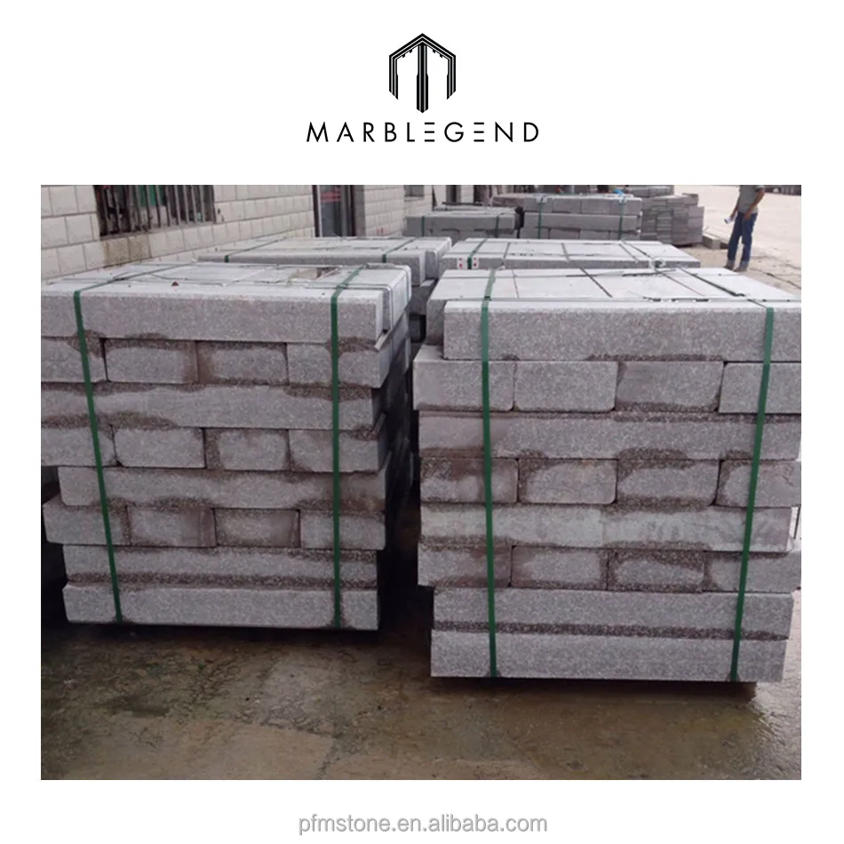 factory price customized standard sizes grey Granite kerbstone