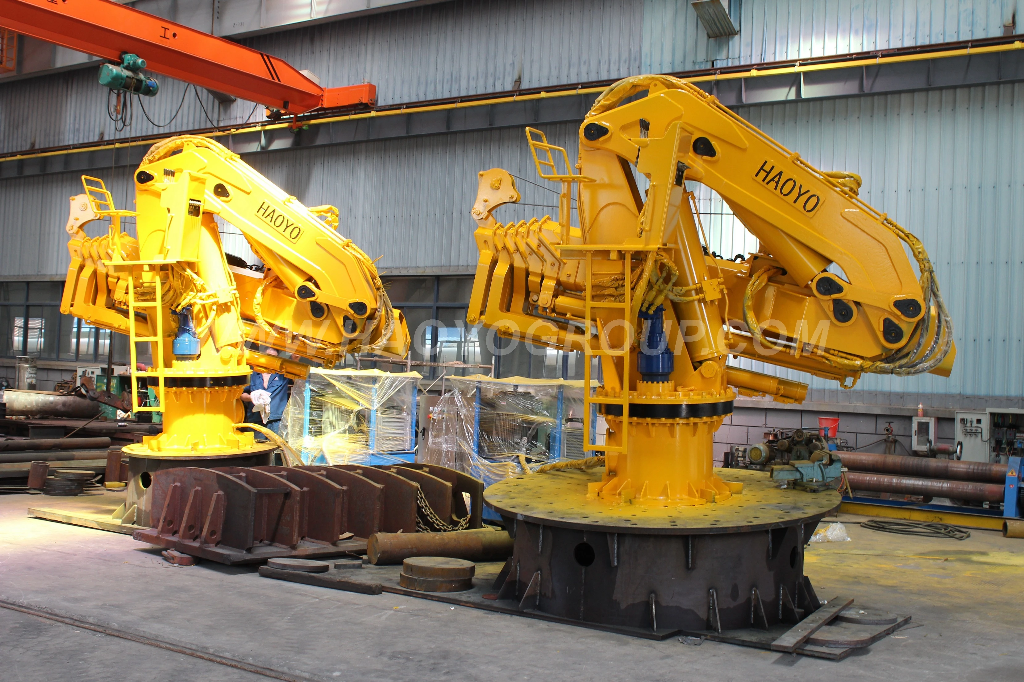 
ABS/CCS Certified Knuckle Boom Marine Crane For Fishing Commercial Navy Ship 