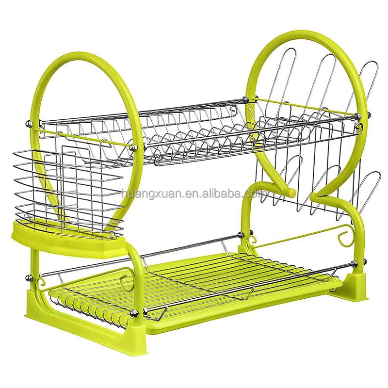kitchen storage metal wire dish rack for sink