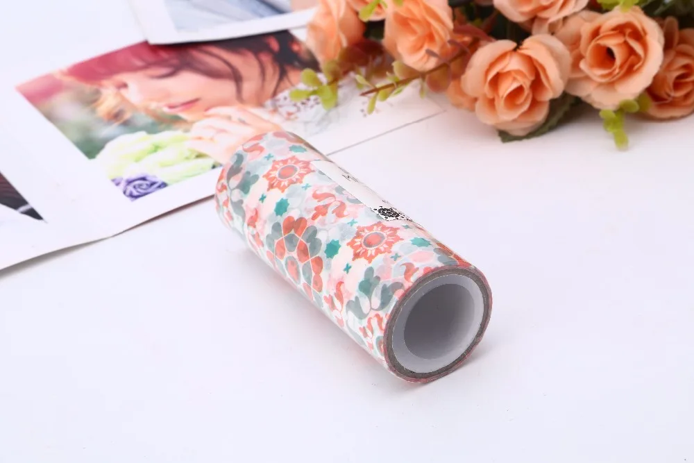 Home decoration Multicolor Beautiful Patterns Cute Washi tape size is 10cm*2m