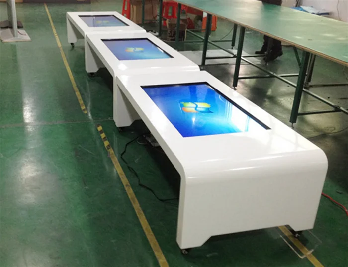 Customized size Android coffee table lcd digital signage interactive touch table for coffee room leddisplayscreen