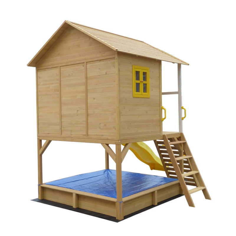 
Factory Supplier cubby house with slide 