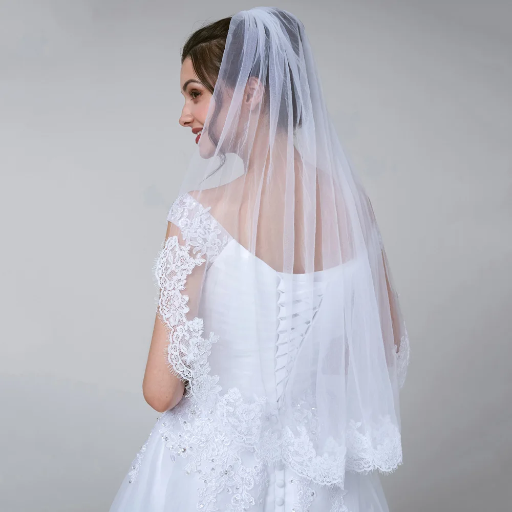 Кружевная Свадебная Фата Тюль свадебная фата