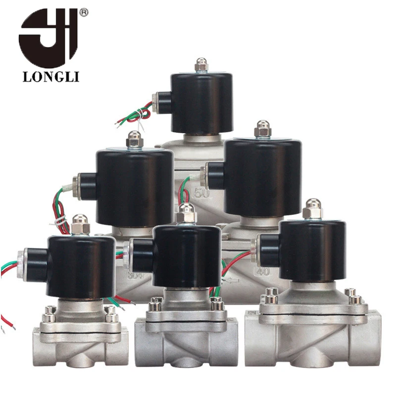 Нормально закрытый электромагнитный клапан для слива воды из нержавеющей стали 2W-250-25S