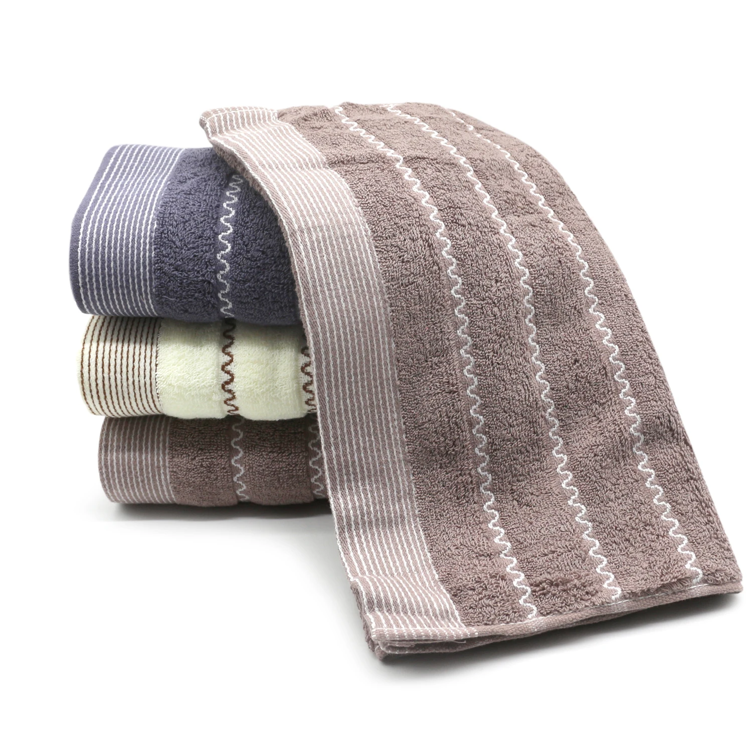 
100 cotton dobby jacquard beach bath towel from china towel factory 