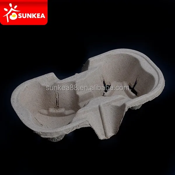 Take away cardboard disposable coffee paper cup holder
