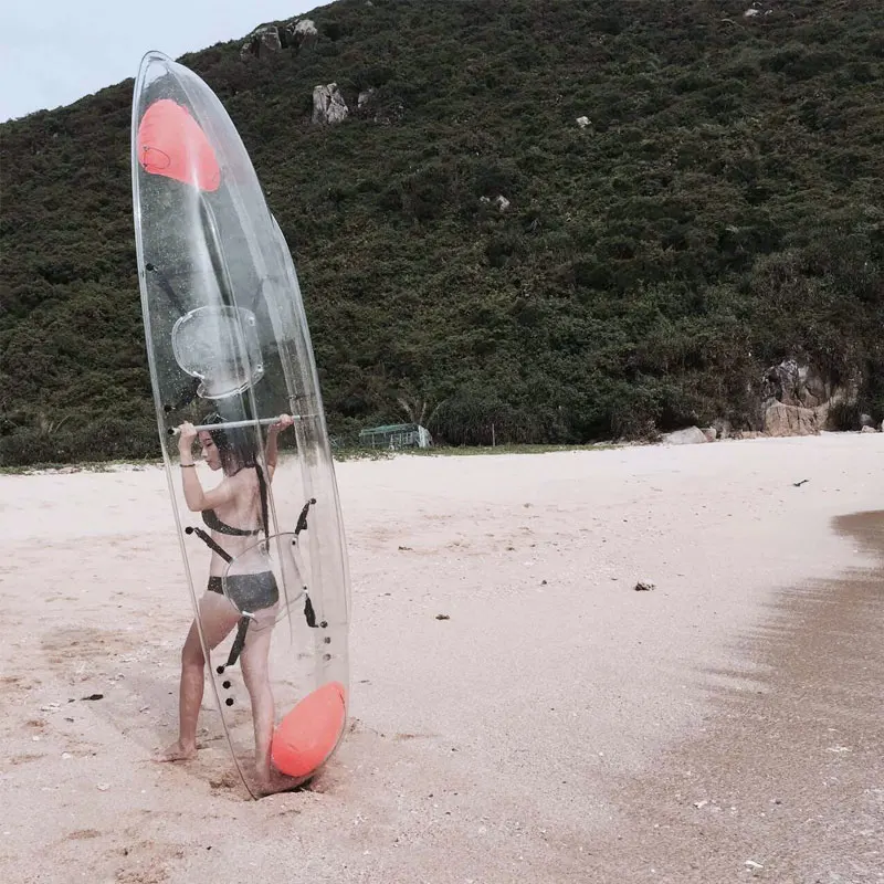 clear kayak PC boat thermoform rowing boat clear bottom kayak