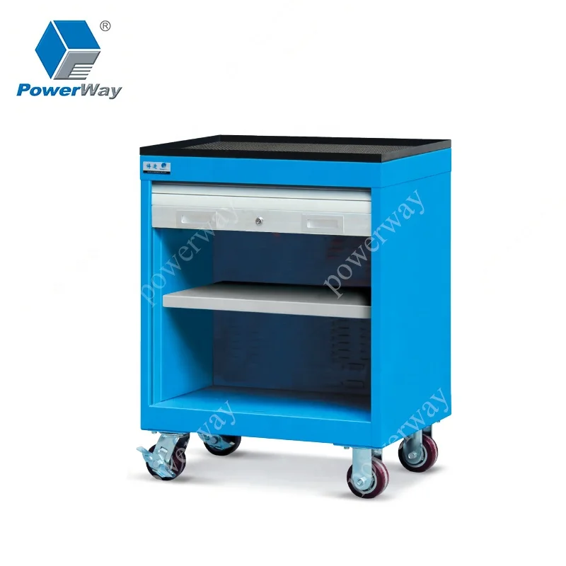 Metal hole plate shutter tool chest trolley workshop tool cabinet on wheels