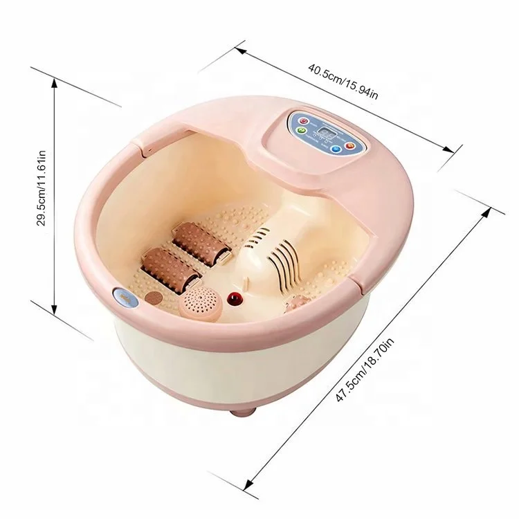 Electric Plastic Ionic Portable Bubble Massage Tub Hydro Sana Detox Foot Spa Bath Roller Massager