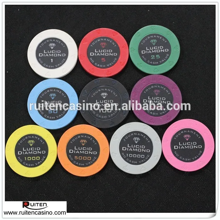 Настроить 10 г Engrave керамические фишки для покера с значение