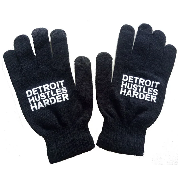 Customized Acrylic Mobile Phone Touch Sensor Screen Winter Gloves with Printing Logo