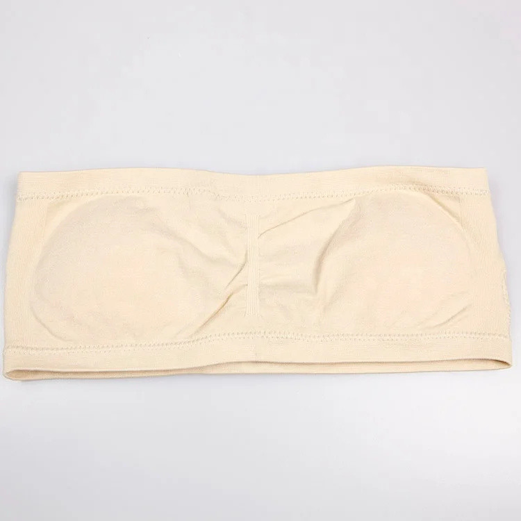 
Three Size Comfortable School Girls Seamless bandeau bra With Removable Pads Daily wear 