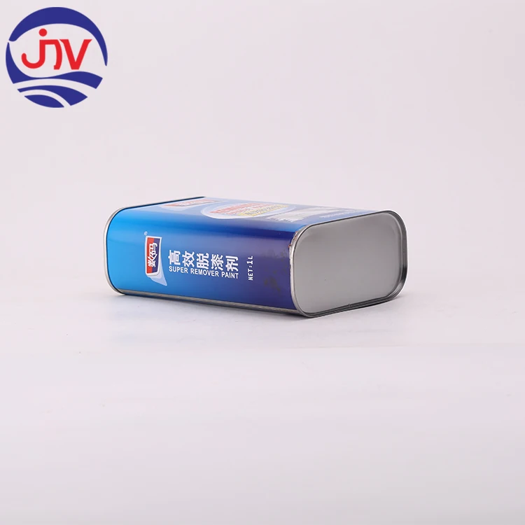 Жестяные банки кварты, тонкие металлические банки для удаления краски, жестяные банки