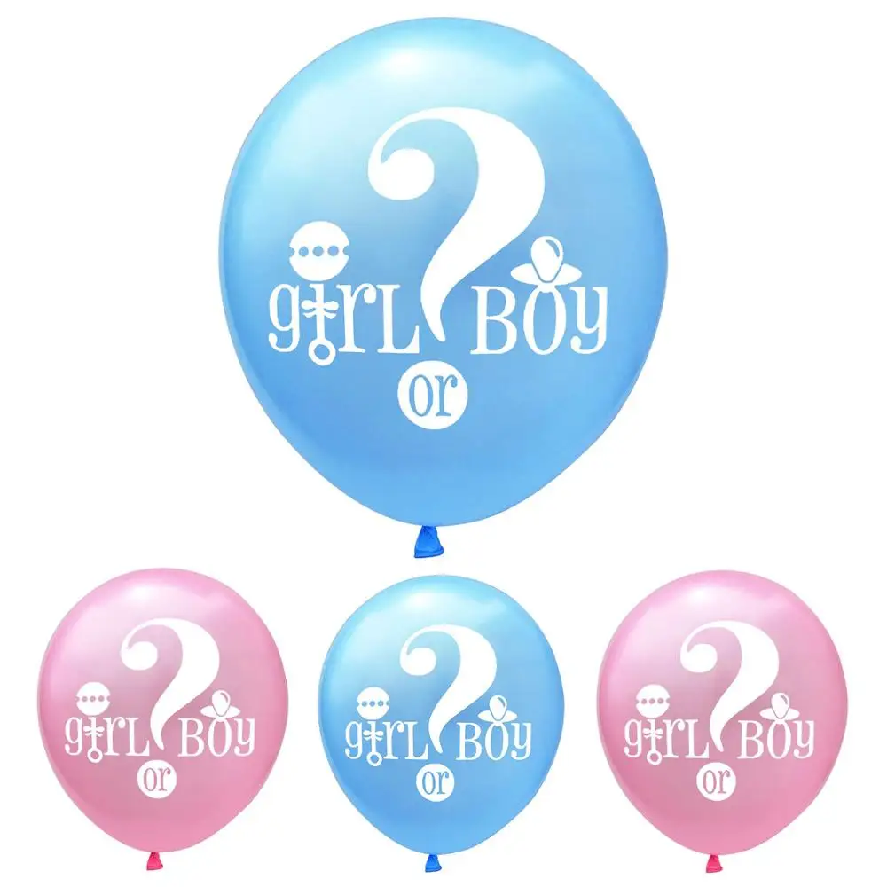 12 Inch Blue/Pink Baby Shower Party Decorations Supplies Gender Reveal Balloons