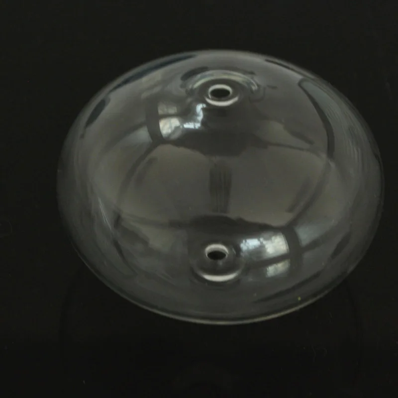 2018 лампворк ручной работы, плоские круглые прозрачные стеклянные Полые бусины