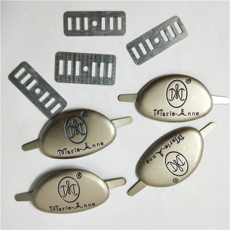 Triangle oval metal label garment signage bags metal brand logo jeans trademark badge