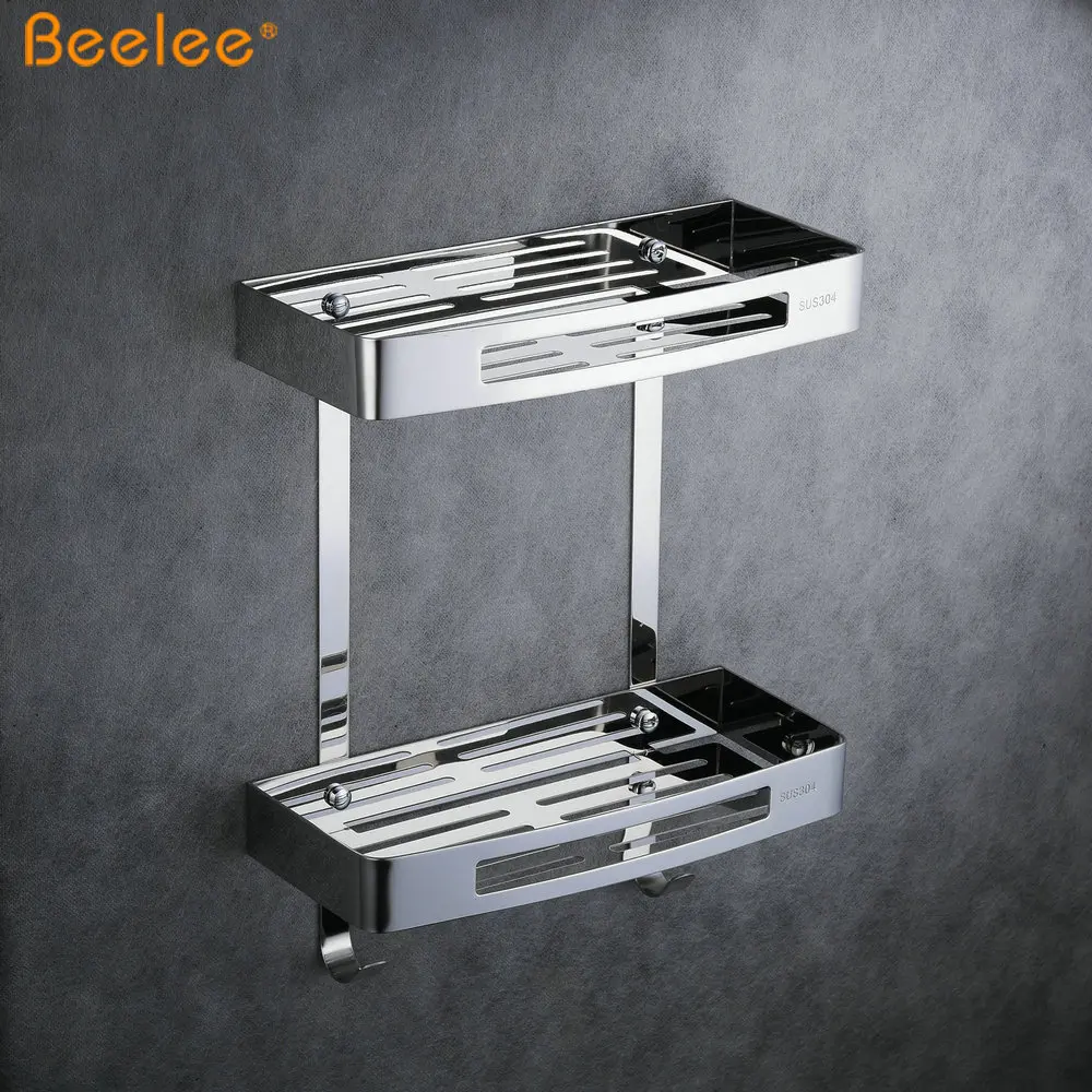  Beelee BA9287C2 заводская цена угловая полка для ванной комнаты дома и отеля