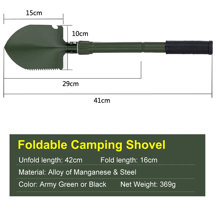 Cheap Price Mini Chinese Shovel Foldable Outdoor Survival Camping Shovel