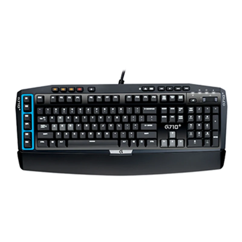 Translucent Keycaps Key Cap Keypress Logitech G710 for Mechanical Gaming Keyboard 104 Layout Black Backlight Backlit