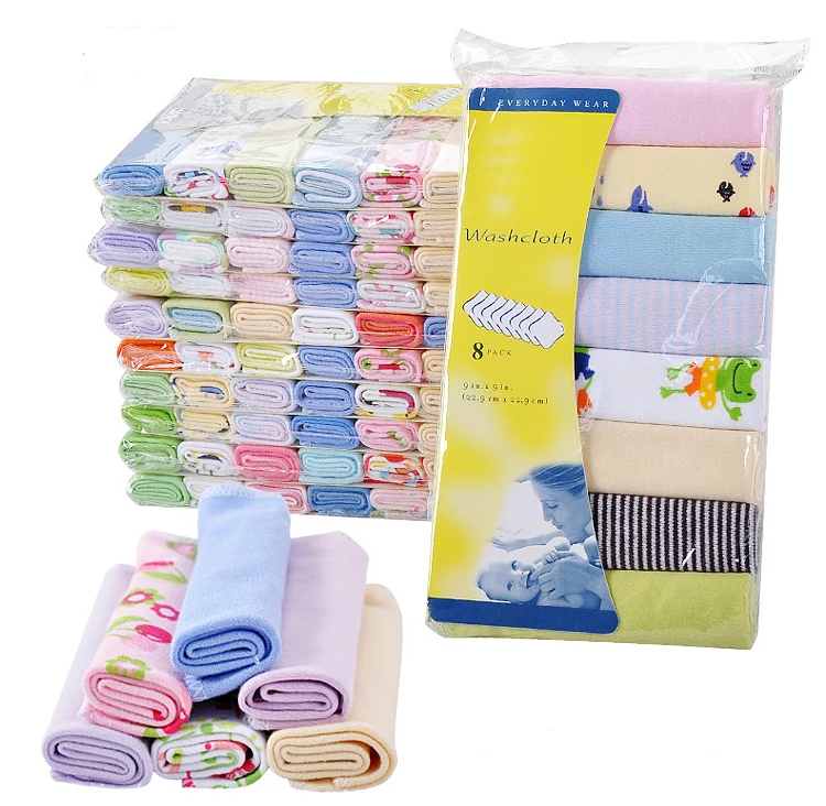 100% Cotton wash cloth baby Handkerchief newborn face towel