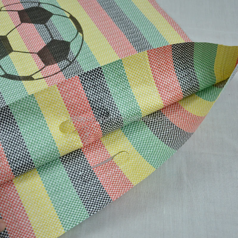 Customized polypropylene pp fabric woven shopping bag with D handle export to Dubai,Pakistan,Africa