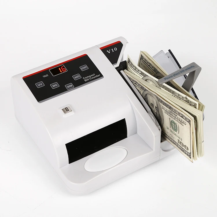 V10 portable money counter and detector for most currency