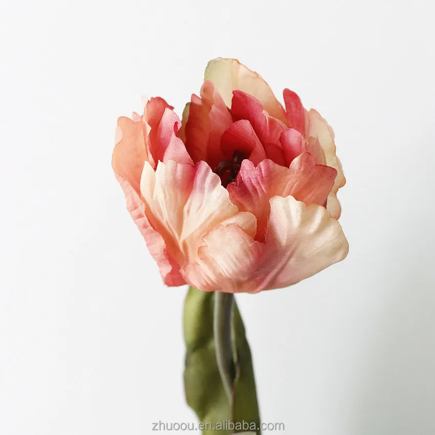 New Design China Wholesale Holland Artificial Flowers Silk Tulip Bulbs for Home Office Decoration