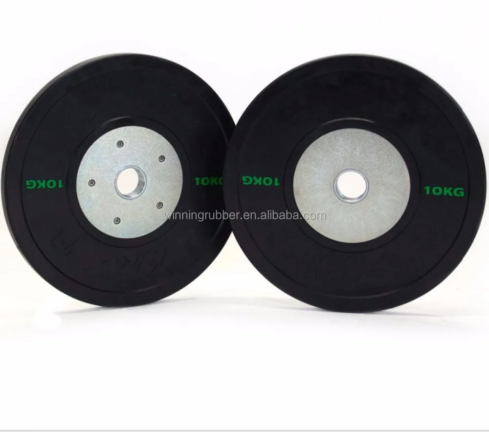 Тяжелая атлетика резиновый бампер диски для штанги для соревнований, гантели для штанги для тренажерного зала для кросс-Fit