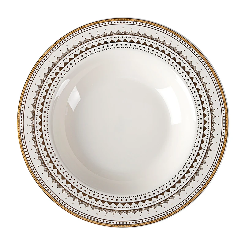 Arabic Style Bone China Luxury China Dinner Set, Alsiyn Aleizam for Restaurant and hotel