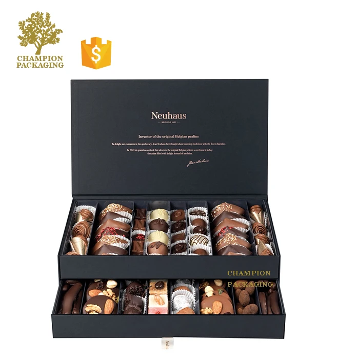 Сделанная на заказ высококачественная лакированная MDF деревянная коробка для шоколада