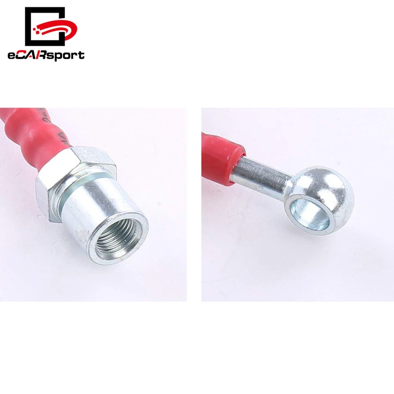 For Toyota for Corolla 93-02 Front Rear Stainless Steel Braided Oil Brake Line Cable Hose