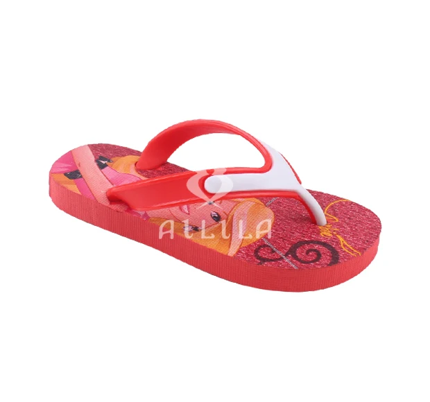 
New custom printing cute kids flip flop slippers 