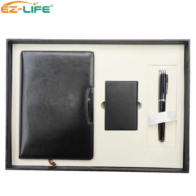 Advertising Best Selling-Items Card Holder Metal Customised Pen Paper Notebook