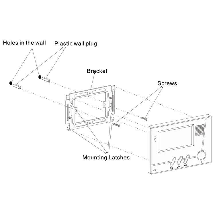 Melsee video door phone electric doorbell intercom wire camera intercom
