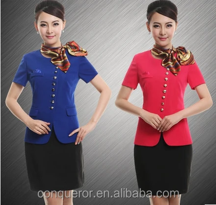 Новый стильный красочный приталенный униформа для отеля