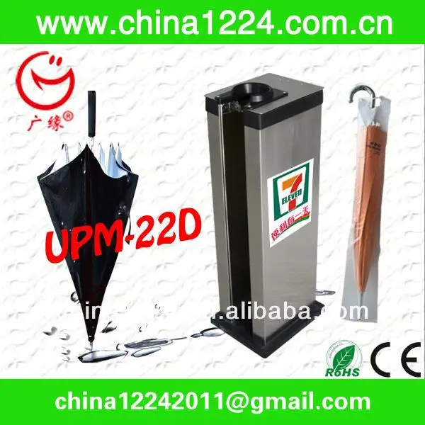 single slot wet umbrella packing machine with umbrella plastic dispenser