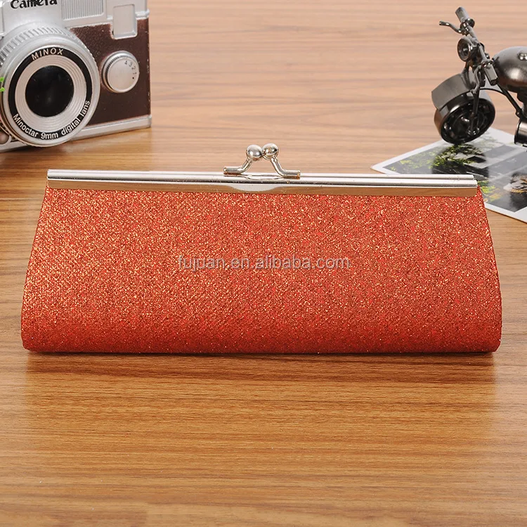 
Romantic Solid Colors Hard Material Bright Powder Cylinder Shape Metal Frame Clutch Bag Women Leisure Bag 