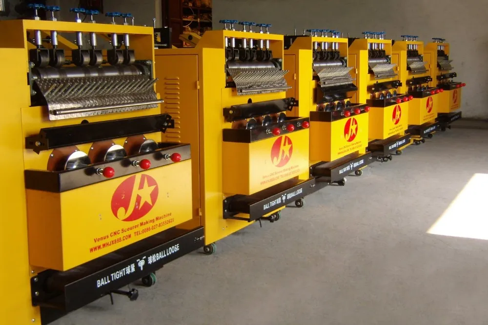 6 проводов 3 головки губчатая машина для изготовления стальных губчатых чистящих устройств