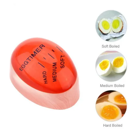 New Design Color Changing Creative Kitchen Tools Supplies Temperature Controlled Egg Timer
