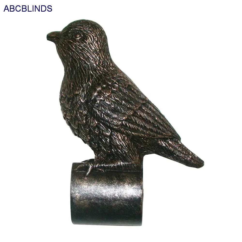 Wooden Curtain Rod Cover for Pocket Bird Style Finials