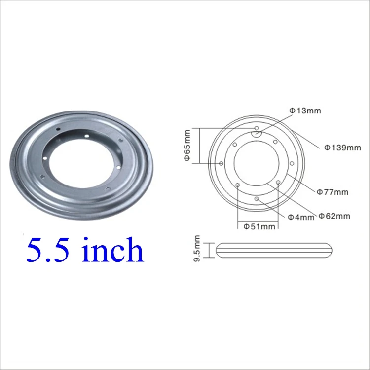 Домашняя мебель дизайн 5,5 дюймовый поворотный стол, спальни, кухни, роскошные неофициальных советников президента ленивый Сьюзен поворотной платформы